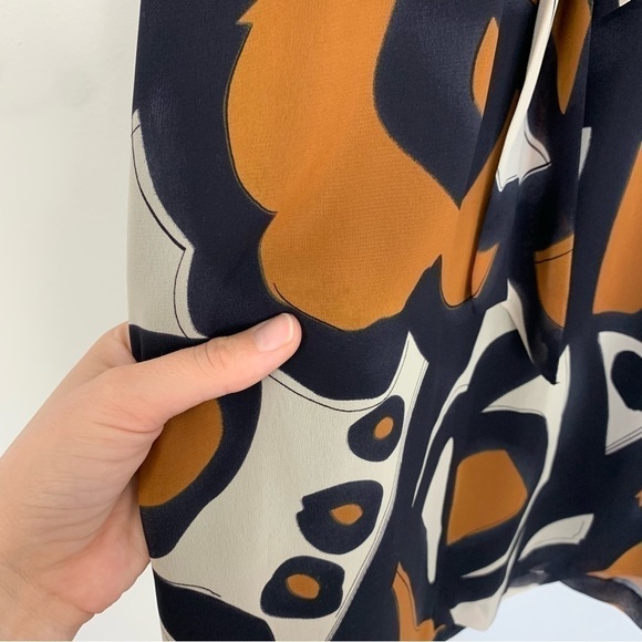 Eliza J Geometric Print Tie Waist Dress Size 6 Petite - Picture 8 of 16